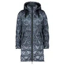 GIL BRET Damen Daunenmantel mit Kapuze 42, Blau - 42