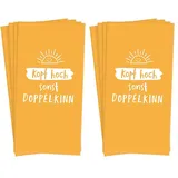 Grafik Werkstatt Taschentücher mit Spruch | Geschenkidee | 10 Stück | Kopf hoch (Packung mit 2)