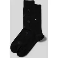 Socken mit Logo-Stitching im 2er-Pack, Black, 39-42
