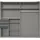 WIMEX Schwebetürenschrank Barcelona 225 x 208 x 65 cm Schwarz