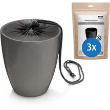 Reer Pflanzenschutznetz 3 Stück für Blumentöpfe bis 30 cm Durchmesser schwarz