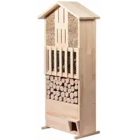 Dobar XXL Insektenhotel-Wand mit Igelhaus aus massivem Kiefernholz