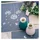 Vervaco Tischset 2er Set, Plattstich Stickpackung Flusenblume, Stickbild gedruckt, 35x45 cm