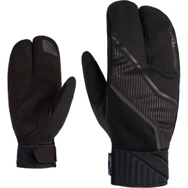 Ziener UZOMIOS Langlauf/Nordic/Crosscountry-Handschuhe | extra warm, Wolle, Lobster, Black, 8,5