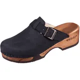 Woody Manu 6526 schwarz schwarz geöltes Leder für Damen, schwarz, Größe 36 EU