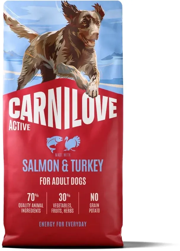 CARNILOVE Active Dog Lachs & Truthahn für ausgewachsene Hunde 12kg