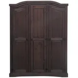 VCM ebuy24 Kleiderschrank 3-trg. Breite 152 cm, Höhe 193 cm kolonial gebeitzt/Wachs.