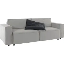 Home Affaire Schlafsofa HOME AFFAIRE "Marva", blau (grau, marineblau), B:245cm H:90cm T:102cm, 100% Polyester, Sofas, Schlafsofa, incl. Bettfunktion und Bettkasten, Federkern