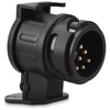 Navaris Anhängerkupplung, Trailer Adapter 13 zu 7 Pin - 12 V Adapter für Auto Anhänger-Kupplung Steckdose 13-polig auf Anhänger Stecker 7-polig - Adapter 13 auf 7 Pol