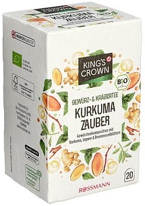 KING’S CROWN Kurkuma Zauber Bio-Tee 20 Teebeutel à 1,75 g