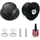 FELIXLEO Deckelgriff 2 Stück Topfdeckelgriff, Topfgriffe mit Kleiner Schraubenzieher (1-St)