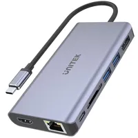 UNITEK uHUB S7 USB 3.2 Gen 1 (3.1 Gen 1) Type-C Grau
