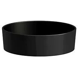 LAUFEN Waschtisch-Schale Kartell 8123310201121 42x42x13,5cm, schwarz, ohne Überl., Saphirkeramik
