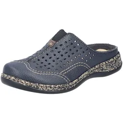 Clog, Schlupfschuh, Hausschuh, Sommerschuh mit Perforation, Gr. 39, nachtblau, , 77323464-39