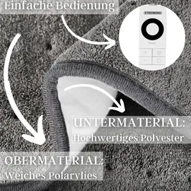 Steinborg Heizdecke mit Timer 6 Temperaturstufen 100W