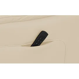 Hukla Relaxsessel Pascal Leder 83 x 105 x 90 cm Creme drehbar