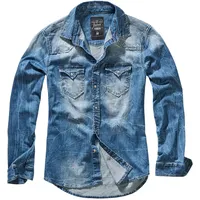 Brandit Textil Brandit Riley Denim Shirt in blau Größe M