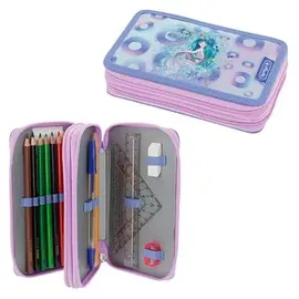 Herlitz Federmäppchen befüllt Mystic Mermaid Motiv 23-teilig, 19,3 x 11,5 cm