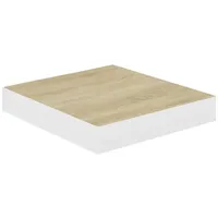 vidaXL Wandregal 23 x 23,5 x 3,8 cm Eiche und Weiß