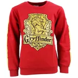 Harry Potter Rundhalspullover Harry Potter Gryffindor Kinder Mädchen Pulli Sweater Gr. 134 bis 164, 100% Baumwolle rot 158/164