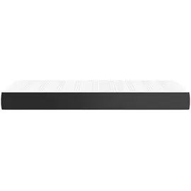 vidaXL Taschenfederkernmatratze Schwarz 100x200x20 cm Kunstleder