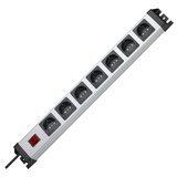 Kopp POWERversal mit Schalter, 7-fach Schuko 90°, 1.4m, schwarz/silber 226820011