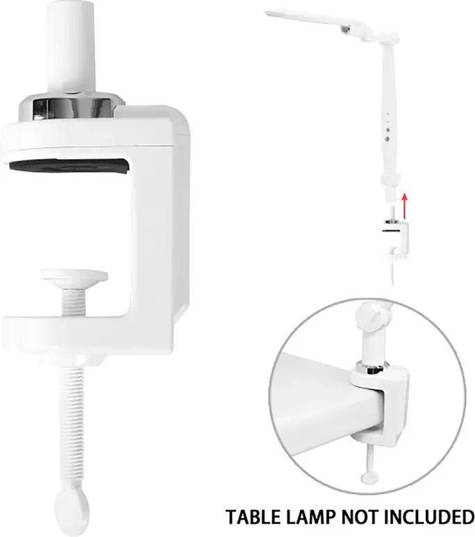 Aigostar LED-Tischlampe LIGHT02, weiß, Klemmhalterung