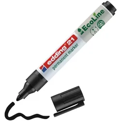 Edding Öko-Tipp: edding »21 EcoLine« Permanent-Marker schwarz