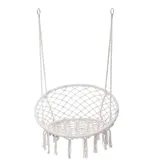 Mobili Rebecca Hängesessel Weiß, Textil, 80x120x60 cm, Gartenmöbel, Hängematten