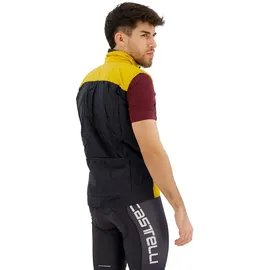 Castelli Unlimited Puffy VEST Sports vest Men's Goldenrod/dunkelgrau M