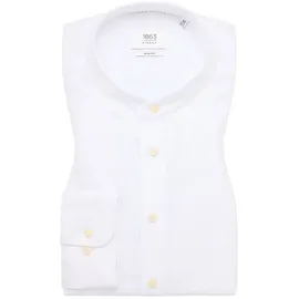 Eterna SLIM FIT Linen Shirt in weiß unifarben, weiß, 44