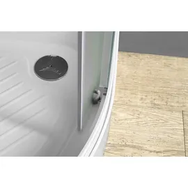Aqualine Arlen Duschabtrennung Viertelkreis 90 x 185 cm BRICK