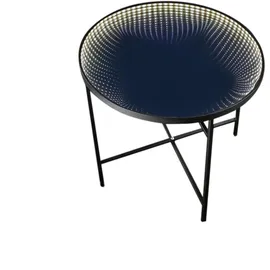 MARELIDA LED Tisch Infinity Endlos Optik Infinity Spiegeltisch Beistelltisch schwarz | Gr.: onesize