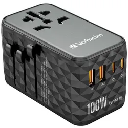 Verbatim GaN III Uni.Travel Adap 100W Welt-zu-Welt UTA-06   32121