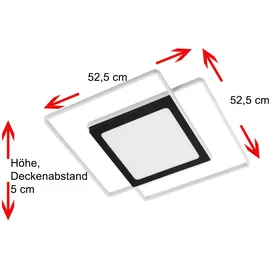 H4L LED Deckenleuchte 1-flammig eckig 40 Watt weiß