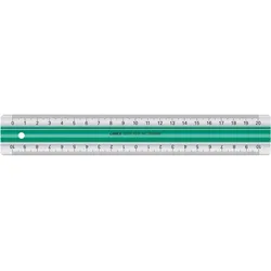 LINEX Lineal Super 20 cm mit Anti-Rutsch-Funktion grün