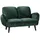 Atlantic Home Collection 2-Sitzer Sofa, Samt, grün