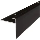 PROVISTON Einfass- & Abschlussprofil Aluminium 50 x 10 x 1000 mm Bronze Dunkel