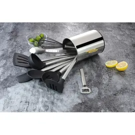 Echtwerk Küchenhelfer Set 10-teilig Edelstahl Silikon Silber