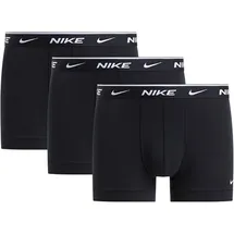 Nike Boxershorts Cotton Stretch schwarz/weiß S 3er Pack