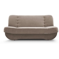 mb-moebel Sofa mit Schlaffunktion und Bettkasten, Kippsofa Schlafsofa Clic-Clack Couch für Wohnzimmer Federkern Sofagarnitur Polstersofa 192x90x87 cm - PAFOS (SORO 13 - Beige)