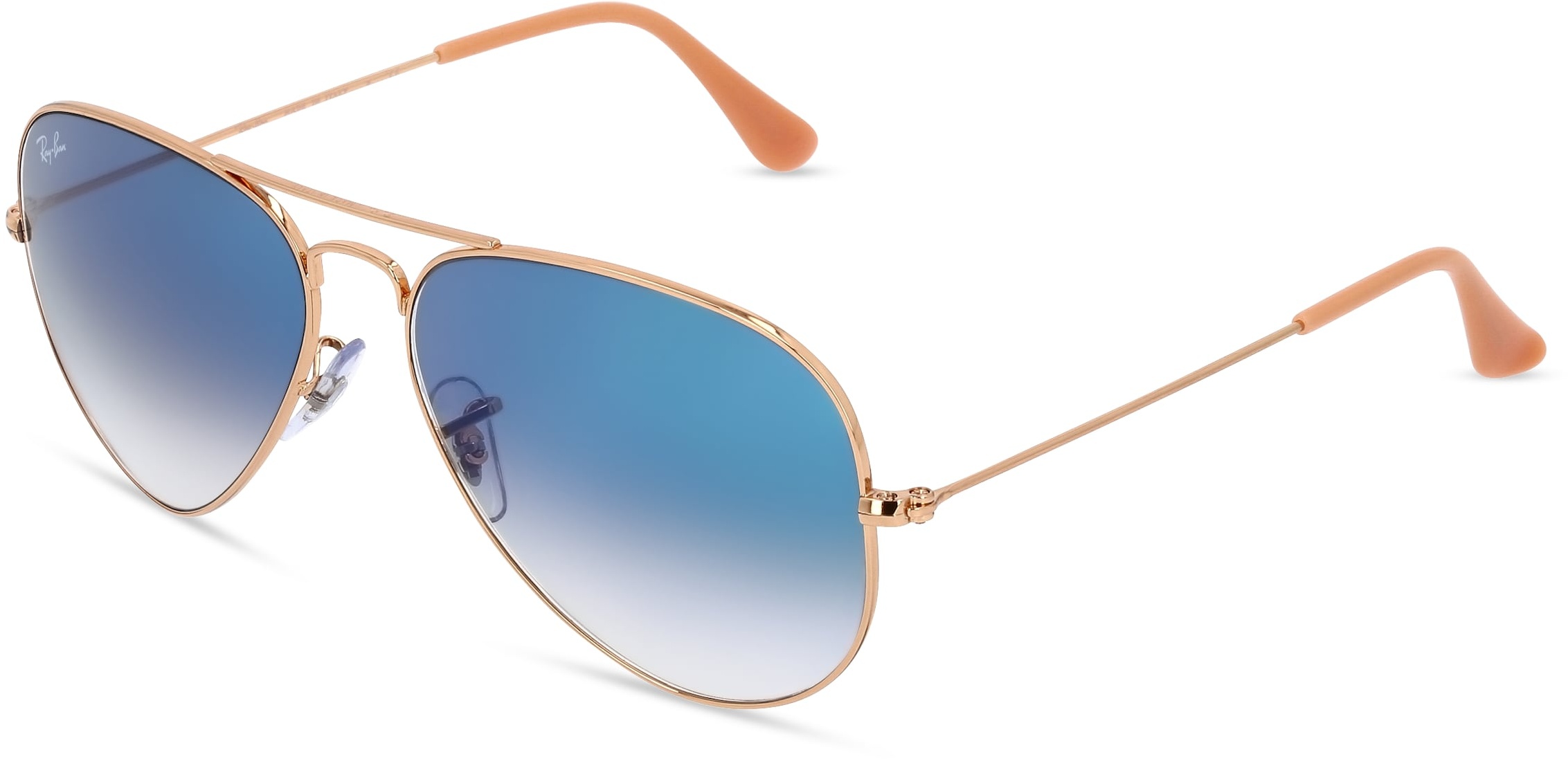 Ray-Ban RB 3025 AVIATOR LARGE METAL Unisex-Sonnenbrille Vollrand Pilot Metall-Gestell, gold