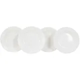 gimex Royal Line Suppenteller, 4er-Set, weiß