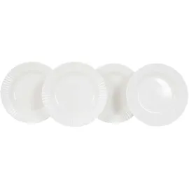 gimex Royal Line Suppenteller, 4er-Set, weiß
