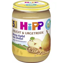 Hipp Bio Frucht & Getreide Birne in Apfel mit Dinkel nach dem 5.Monat 190G