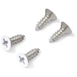 Brumberg 53058070 Schrauben-Set für Endkappen-Set weiss, bestehend aus 4 Schrauben