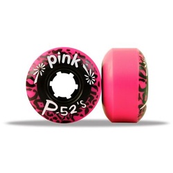 Pink Skateboard Wheels 52's Pink 96A 52mm