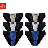 LE JOGGER Slip in blau-schwarz, grau-schwarz, khaki-meliert-schwarz | 164