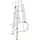 Hailo Professional Hailo Steigleiter mit Rückenschutz STM-15 Stahl verzinkt 4,20m