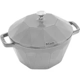 Staub La Cocotte 22 cm, rund, Graphit-Grau, Gusseisen